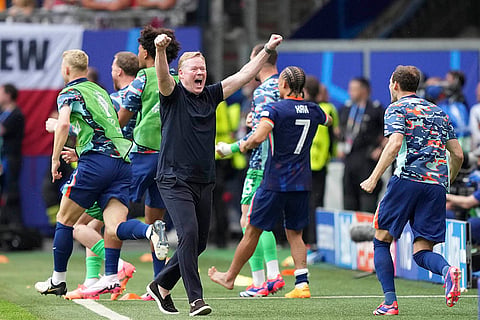 Netherlands' head coach Ronald Koeman
